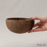  Bát gáo dừa khắc hoa văn (14~16cm) 