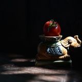  Voi gốm Hiên Vân (12x7x8cm) 