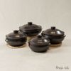  Nồi gốm nắp đen (4 cỡ) - Nghệ nhân Chơn Nguyễn 