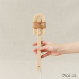  Cây rửa ly xơ mướp Vi Lâm cán gỗ (28cm) 