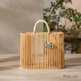  Làn tre quai hạt gỗ - Làng nghề Ninh Sở 