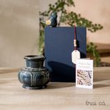  Bộ quà tặng Tước Vân - Bình quả bí và chim gốm Hiên Vân 