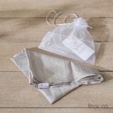  Vỏ gối 100% tơ tằm habutai - Ngựa Trắng silk 