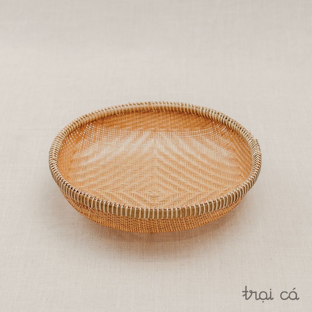  Rổ tre tròn Bao La đáy đan mắt nhỏ (8 cỡ) 