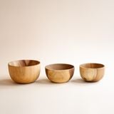  Bát cơm gỗ keo (3 cỡ) 