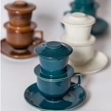  Bộ quà tặng Phin cà phê Chùa Một Cột - gốm Chinh 