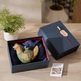  Bộ quà tặng Gà Mái có nắp lưng  - Gốm Hiên Vân 