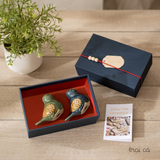  Bộ quà tặng đôi Chim - gốm Hiên Vân 