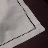  Bộ quà tặng khăn mùi xoa trắng dua viền hộp 6 khăn 