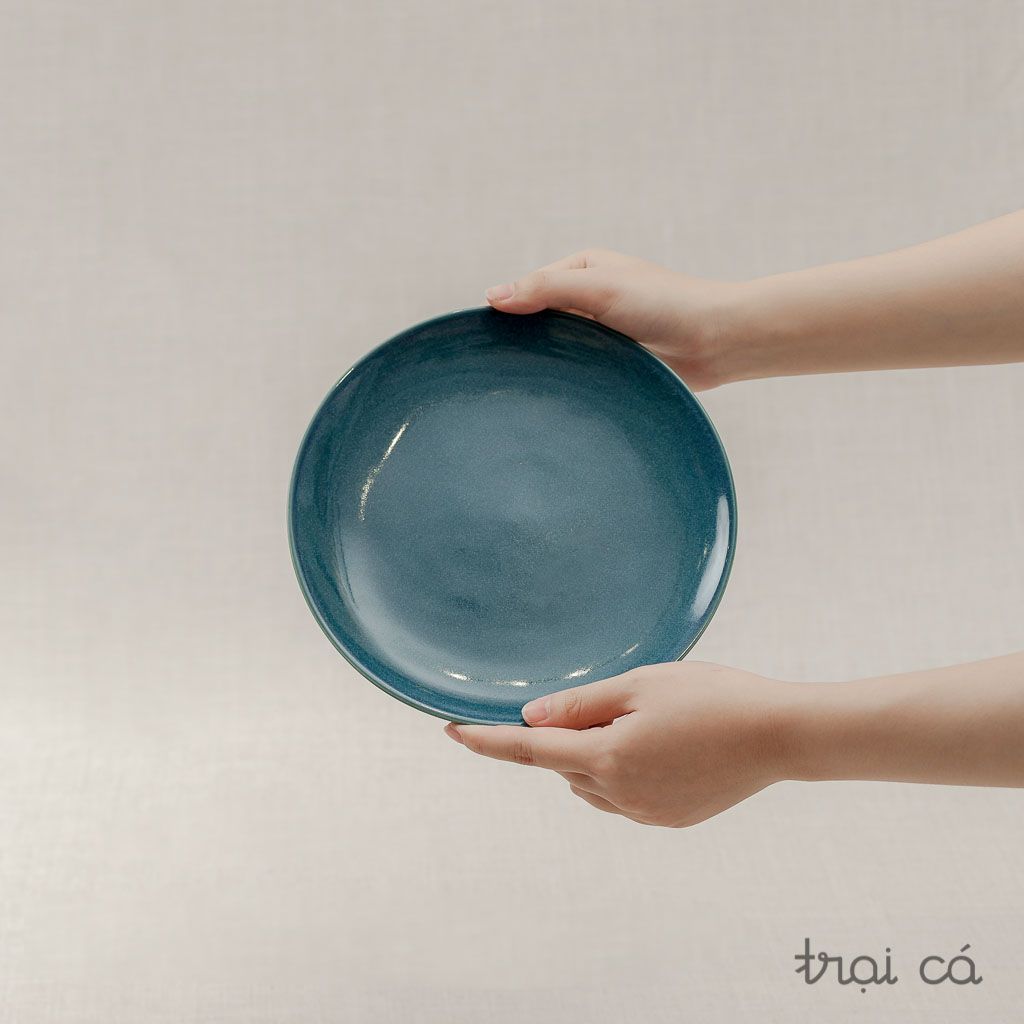  Đĩa tròn gốm Chinh (21cm) 