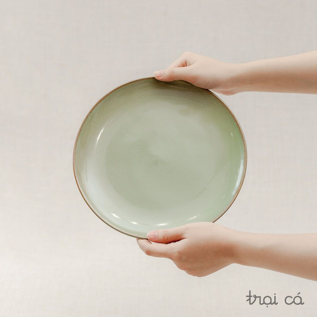  Đĩa tròn gốm Chinh (24cm) 