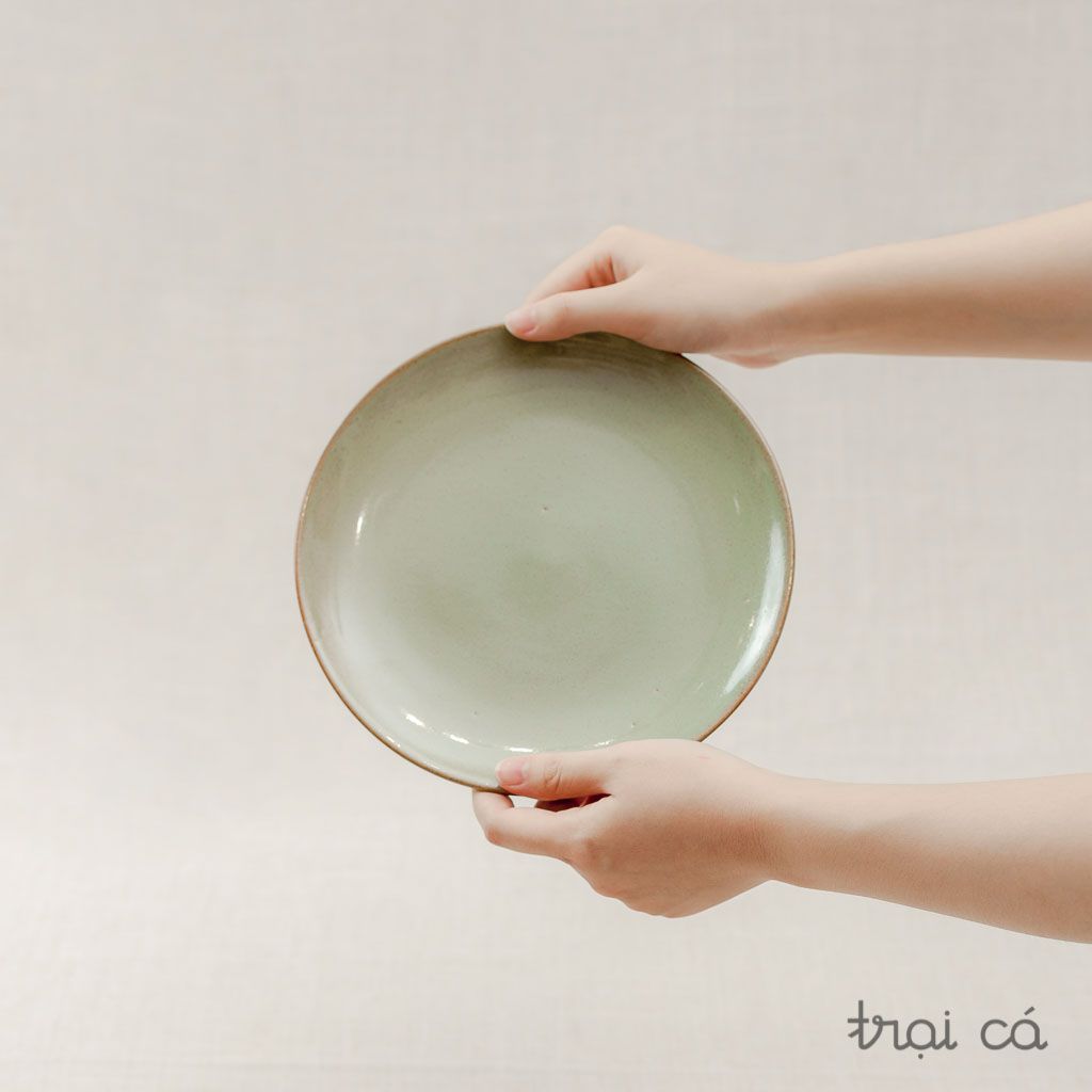  Đĩa tròn gốm Chinh (21cm) 