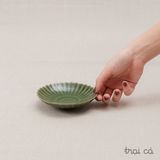 Đĩa Cánh Cúc (13x3cm) - gốm Hiên Vân 