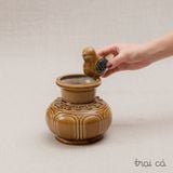  Bộ quà tặng Tước Vân - Bình quả bí và chim gốm Hiên Vân 