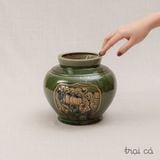  Bình Hoa Quả (19x18x12cm)- gốm Hiên Vân 