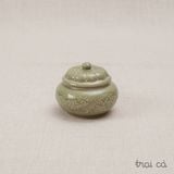  Hũ mứt hoa dây nổi - gốm Hiên Vân 