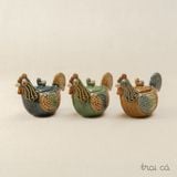  Gà Trống gốm Hiên Vân có nắp lưng (22x11x18cm) 