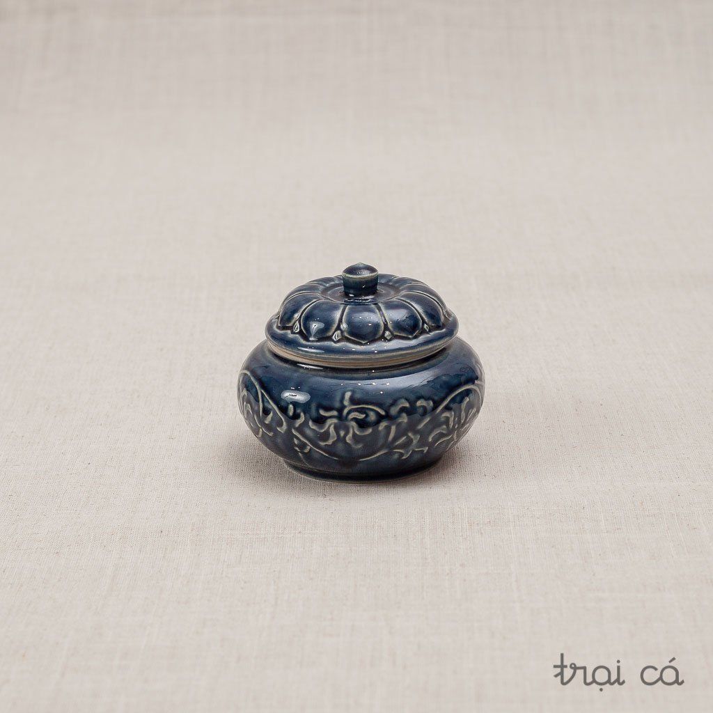  Bộ quà tặng Hũ mứt hoa dây nổi - gốm Hiên Vân 