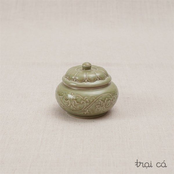  Bộ quà tặng Hũ mứt hoa dây nổi - gốm Hiên Vân 