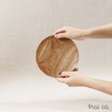  Đĩa tròn gỗ keo (17cm) 