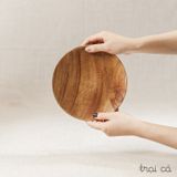  Đĩa tròn gỗ keo (22cm) 