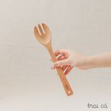  Thìa trộn salad gỗ beech (27cm) 