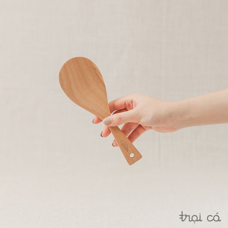  Muôi xới cơm gỗ beech (20cm) 