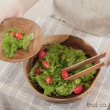  Bát salad gỗ keo 