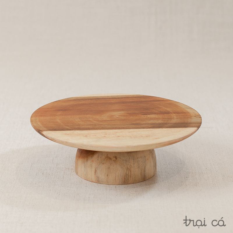  Cakestand gỗ keo (25x7cm) - lớn 