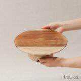  Cakestand gỗ keo (25x7cm) - lớn 