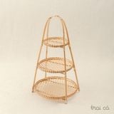  Tháp mây tre Bao La 3 tầng (15x22x28cm) 
