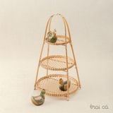  Tháp mây tre Bao La 3 tầng (15x22x28cm) 