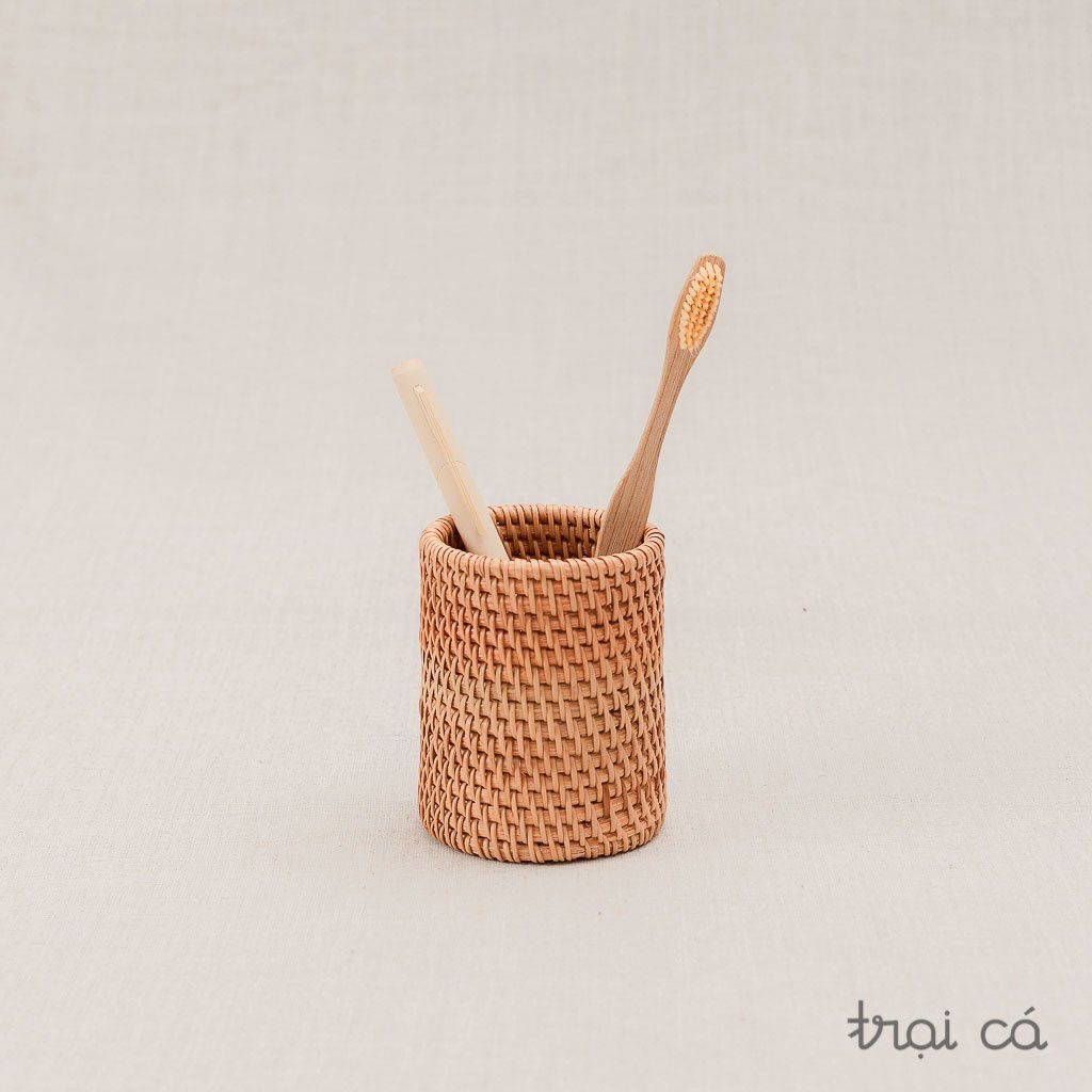  Ống đựng bút mây guột (7x10cm) 