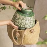  Bộ quà tặng Thân Thương - Bình người mây gốm Hiên Vân 