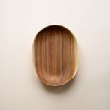  Bát oval thấp gỗ keo (2 cỡ) 