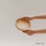  Rổ tre lục giác Bao La đáy đan mắt nhỏ (4 cỡ) 