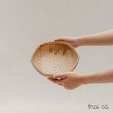  Rổ tre lục giác Bao La đáy đan mắt nhỏ (4 cỡ) 