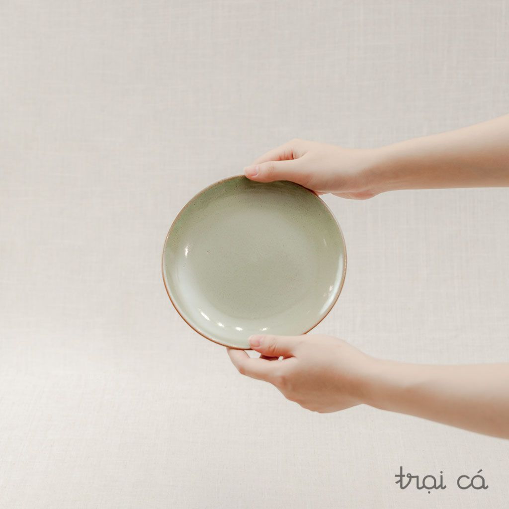  Đĩa tròn gốm Chinh (17cm) 