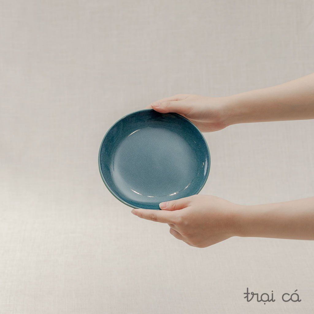  Đĩa tròn gốm Chinh (17cm) 