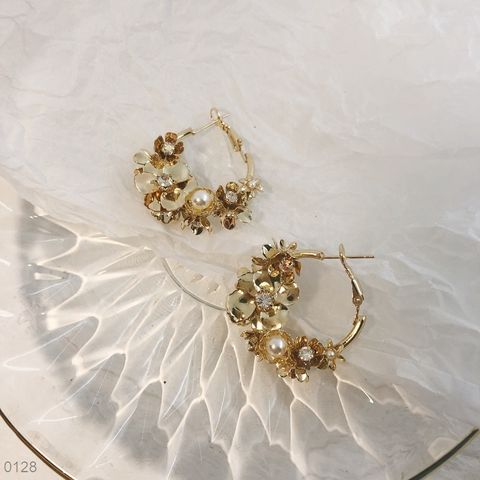  Bông tai - SP000128 pha lê trắng 