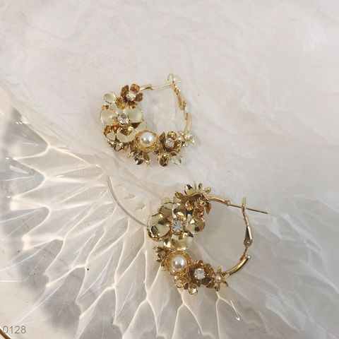  Bông tai - SP000128 pha lê trắng 