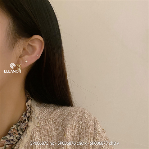  SET bông tai - SP006876 chữ x 