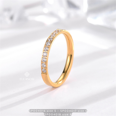  Nhẫn - SP004018 size 8 màu vàng 