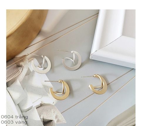  Bông tai - SP000604 trắng 