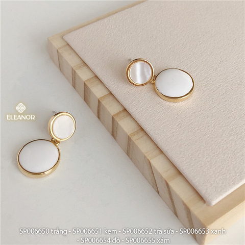  Bông tai - SP006650 trắng 