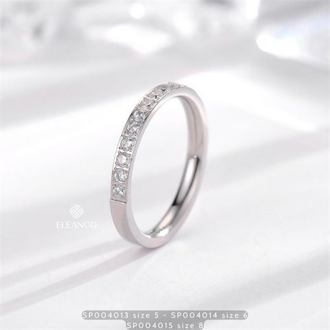  Nhẫn - SP004015 size 8 màu bạc 