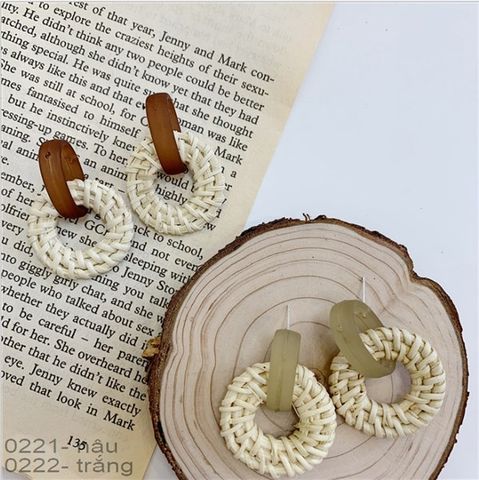  Bông tai - SP000221 nâu 