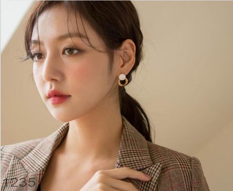  Bông tai - SP001235 trắng 