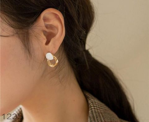  Bông tai - SP001235 trắng 