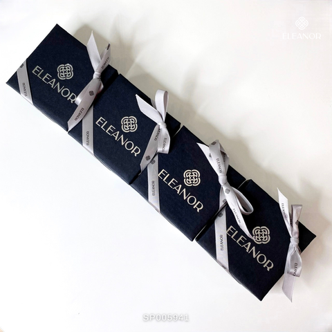  Hộp dây chuyền Eleanor dây nơ xám - SP005941 